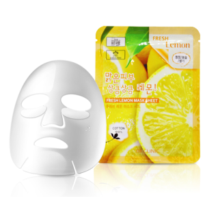 [3W CLINIC] Тканевая маска для лица ЛИМОН Fresh Lemon Mask Sheet